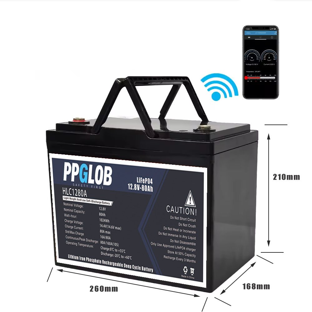 12v 80ah battery with dimension